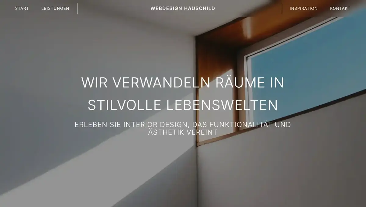 Mockup von Konzept-Design: Interior Design Studio