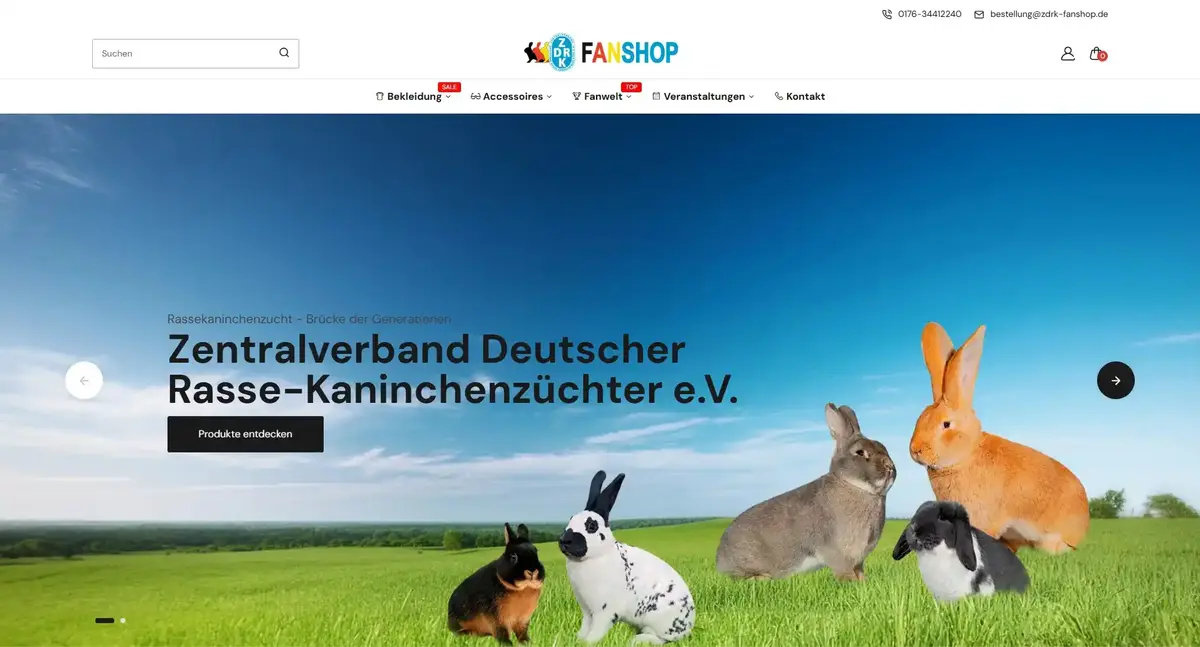 Mockup von ZDRK Fanshop – Merch für Kaninchenfreunde